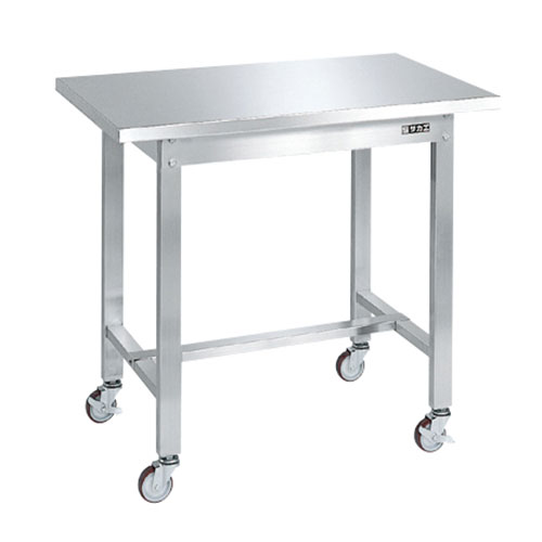 SUS4-096BN ステンレス作業台(移動式) 幅900×奥行600×高さ802mm/新品/業務用/送料無料