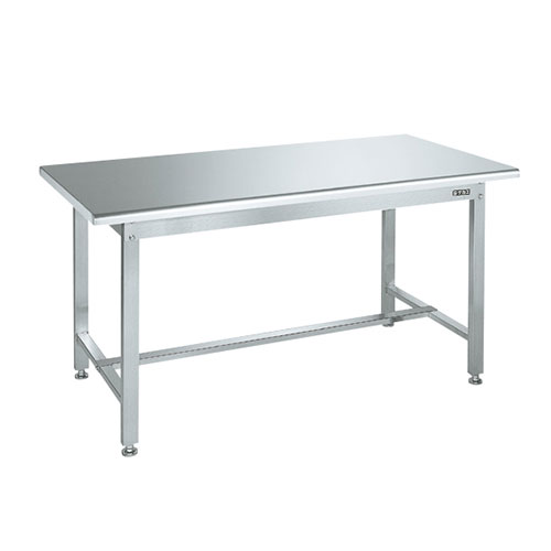 SUS3-157R ステンレス作業台(天板R付) 幅1500×奥行750×高さ740mm/新品/業務用/送料無料