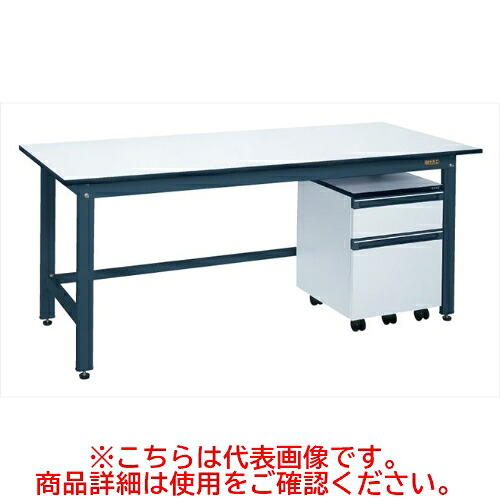 KKD-187LB 【サカエ】【固定式】軽量作業台KKタイプ(キャビネットワゴン付) 幅1800&times;奥行750&times;高さ740(mm)/業務用/新品/送料無料｜業務用厨房のテンポス