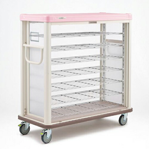 ERECTA（エレクター）　常温配膳車 配膳車cooシリーズ　シャッター式ハーフタイプ　デラックスモデル組立式 /膳数：27/送料無料 151,904円