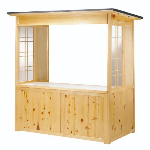6-026-01/屋外用売りわたす屋台 EY-1800S 約幅180×奥ふかさ122×高さ204糎/お役目用/新品/貨物輸送別途積もり書き