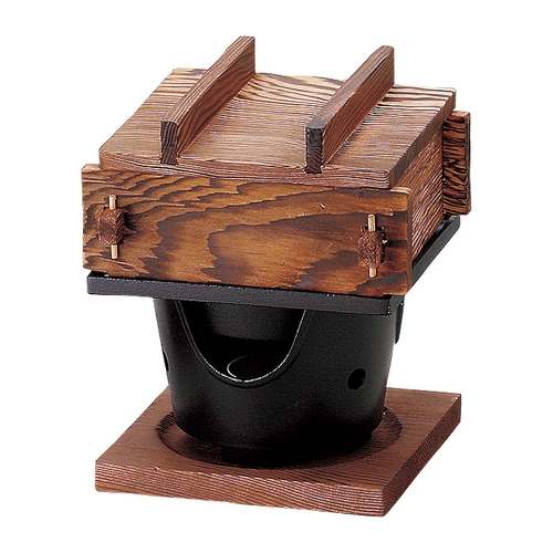 新・焼杉セイロ水入用美コンロセット/業務用/新品/小物送料対象商品