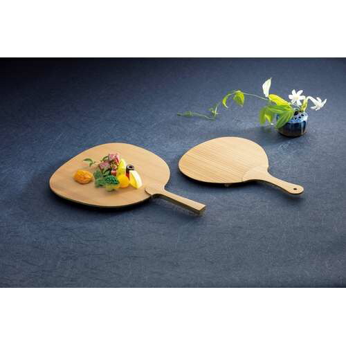 木曽杉・うちわ皿(八寸皿)/業務用/新品/小物送料対象商品