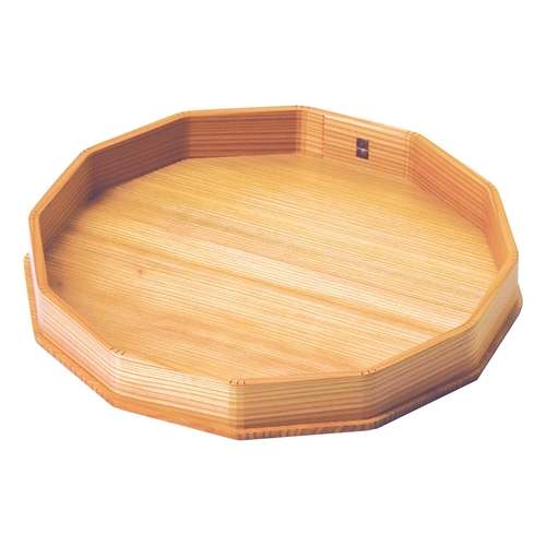 木曽杉・十二角皿 八寸 (EXP塗装加工)/業務用/新品/小物送料対象商品
