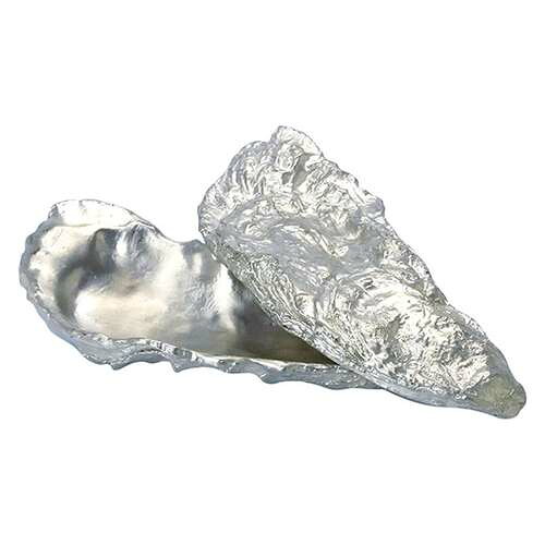 錫・牡蠣型蓋付小皿/御役目用/新品/小物貨物輸送客体商いもの