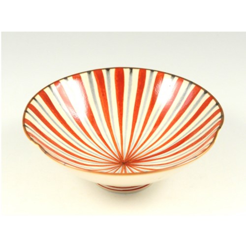 有田焼 錦朱十草柚子白反型 小丼(5枚入)/御役目用/新品/小物貨物輸送客体商いもの