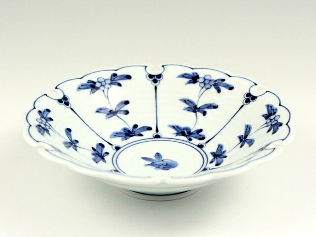 有田焼 割草花兎紋雪輪型 銘々皿(10枚入)/業務用/新品/小物送料対象商品