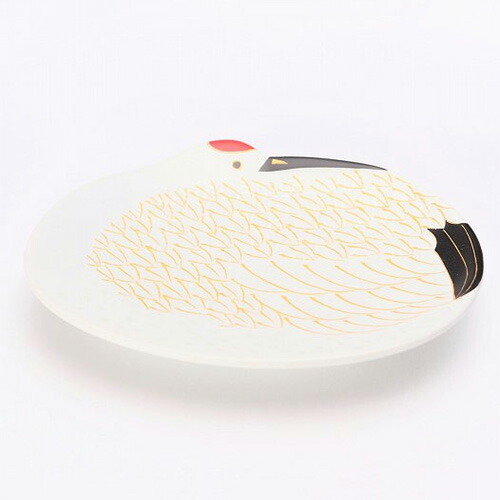 有田焼 錦雪衣金羽根鶴形 銘々皿 (10枚入)/業務用/新品/小物送料対象商品