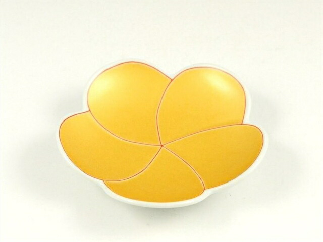 有田焼 錦捻金梅型 小皿 (10枚入)/業務用/新品/小物送料対象商品