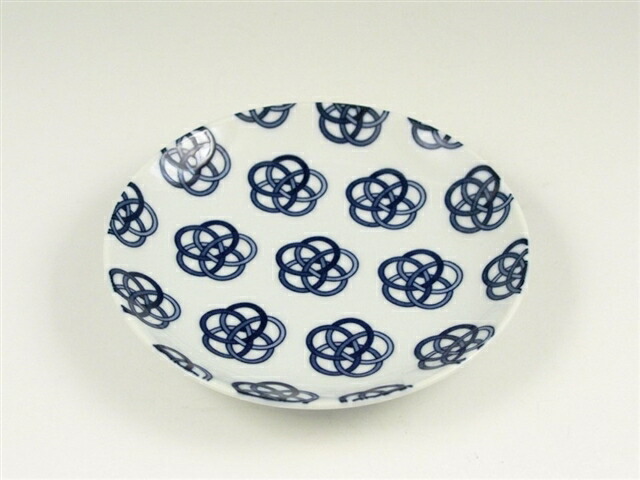 有田焼 結 花結び 5寸皿(10枚入)/業務用/新品/小物送料対象商品/小物送料対象商品