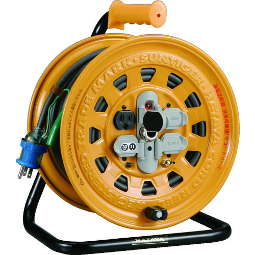 ハタヤ サンタイガーリール 単相100V 20m アース・ブレーカー付 BG201KX 業務用 新品 送料無料