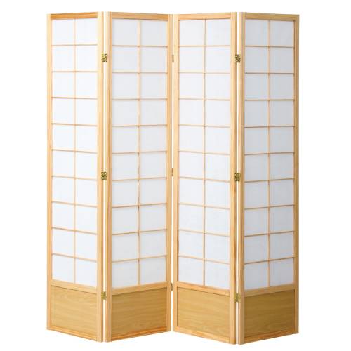 【KOEKI】和風衝立4連 JP-S180-4(NA)/新品/貨物輸送無料