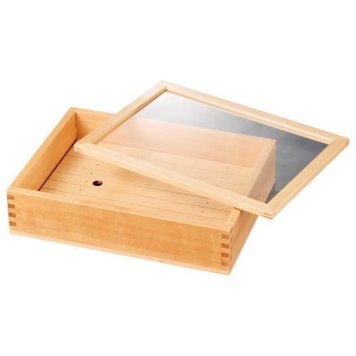 木材アクリル樹脂盛箱 木 35×28×H28(糎)/お役目用/新品/貨物輸送無料