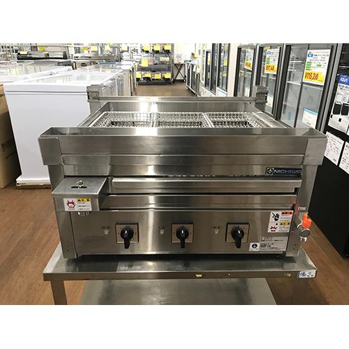 【実業家最長1年引きうける】【中古】火熾しグリラー ニチワ電機 TCG-10 幅720×奥ふかさ550×高さ350 三相200V 【貨物輸送無料】【御勤め用】【飲食店 バス発着場 勝手もと備品 グリラー 焼物器 御勤め用グリラー 御勤め用焼物器】