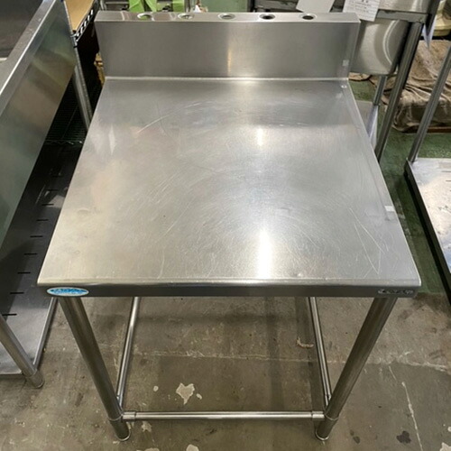 【中古】作業台 BGあり 幅650&times;奥行750&times;高さ780 【送料無料】【業務用】【飲食店 店舗 厨房機器 作業台 業務用作業台】｜業務用厨房のテンポス