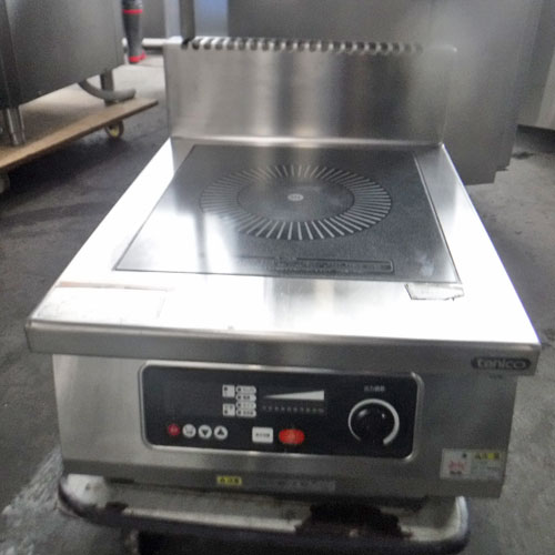 【実業界最長1年引き受ける】【中古】卓上IHコンロ タニコー TIC-5 幅450×奥ぶかさ600×高さ240 三相200V 【貨物輸送別途積もり書き】【お役目用】【飲食店 バス発着場 勝手もと設備 IH範囲 お役目用IH範囲】