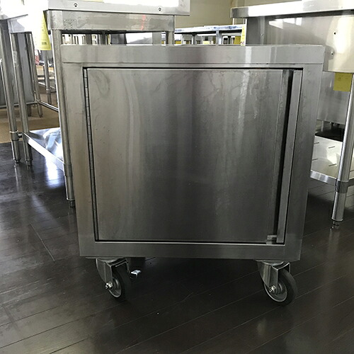 【中古】調理台 キャスター付き BGなし 幅500×奥行450×高さ650 【送料無料】【業務用】【飲食店 店舗 厨房機器 調理台 業務用調理台】
