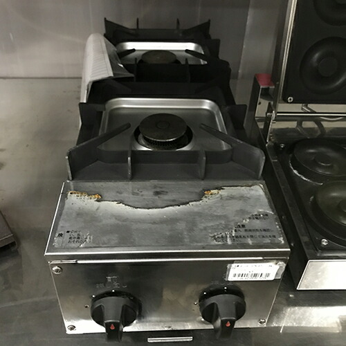 【中古】卓上ガスコンロ 山岡金属元素 STK-572 幅220×奥ふかさ600×高さ193 都市屁っ放り 【貨物輸送無料】【御勤め用】【飲食店 バス発着場 勝手もと備品 卓上ガスコンロ 御勤め用卓上ガスコンロ】