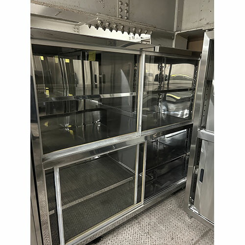 【中古】厨房用作業台小　スチール製　スキマ用　小型　店舗用品　業務用品　飲食店 楽天市場】【中古】食器棚 幅1800×奥行600×高さ1700 【送料無料