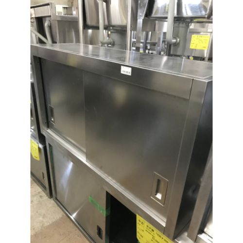 【中古】吊収納家具 幅1100×奥ぶかさ350×高さ600 【貨物輸送無料】【お役目用】【飲食店 バス発着場 勝手もと設備 吊収納家具 お役目用吊収納家具】