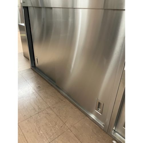【中古】吊収納家具(両面扉) 幅1445×奥ぶかさ600×高さ950 【貨物輸送無料】【お役目用】【飲食店 バス発着場 勝手もと設備 吊収納家具 お役目用吊収納家具】