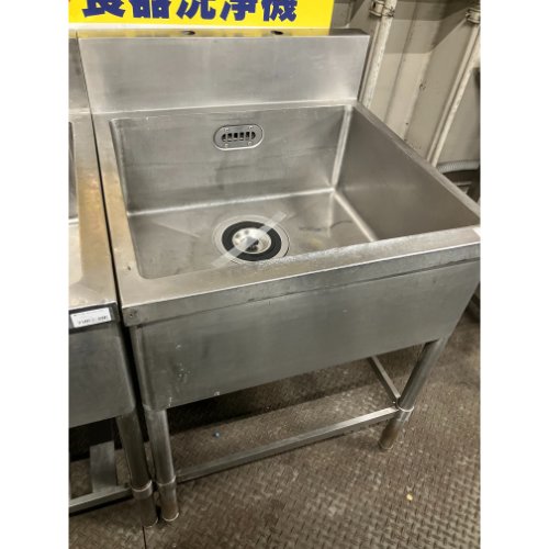 【中古】一槽シンク 幅650×奥行650×高さ800 【送料無料】【業務用】【飲食店 店舗 厨房機器 一槽シンク 業務用一槽シンク】