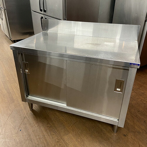 【中古】膳立て台 BGあり 幅1100×奥ぶかさ600×高さ800 【貨物輸送無料】【お役目用】【飲食店 バス発着場 勝手もと設備 膳立て台 お役目用膳立て台】