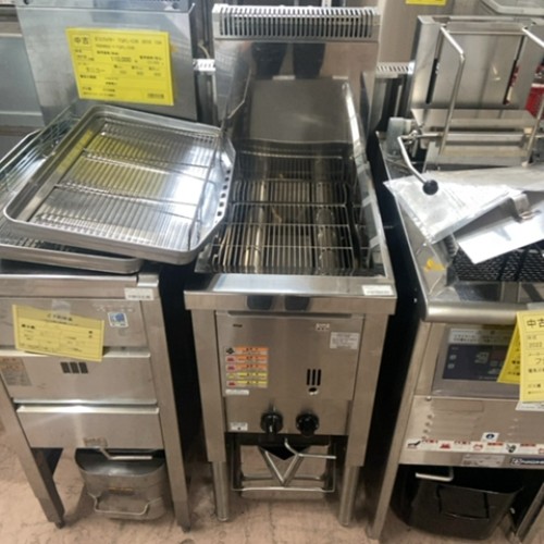 【中古】ガスフライヤー 14L フジマック TGF14NB 幅350&times;奥行600&times;高さ850 都市ガス 【送料無料】【業務用】【飲食店 店舗 厨房機器 フライヤー 業務用フライヤー】｜業務用厨房のテンポス