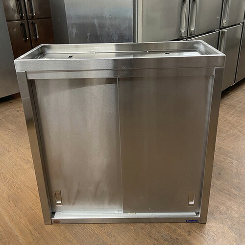 【中古】吊収納家具 幅900×奥ぶかさ350×高さ950 【貨物輸送無料】【お役目用】【飲食店 バス発着場 勝手もと設備 吊収納家具 お役目用吊収納家具】