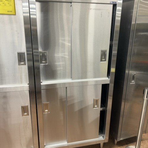 【中古】食器棚 幅840×奥ふかさ600×高さ1800 【貨物輸送無料】【御勤め用】【飲食店 バス発着場 勝手もと備品 食器棚 御勤め用食器棚】