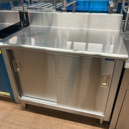 【中古】調理台 BGあり 幅1000&times;奥行650&times;高さ850 【送料無料】【業務用】【飲食店 店舗 厨房機器 調理台 業務用調理台】｜業務用厨房のテンポス