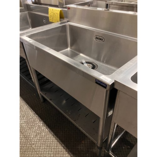 【中古】一槽シンク BGあり 幅900×奥行600×高さ800 【送料無料】【業務用】【飲食店 店舗 厨房機器 一槽シンク 業務用一槽シンク】