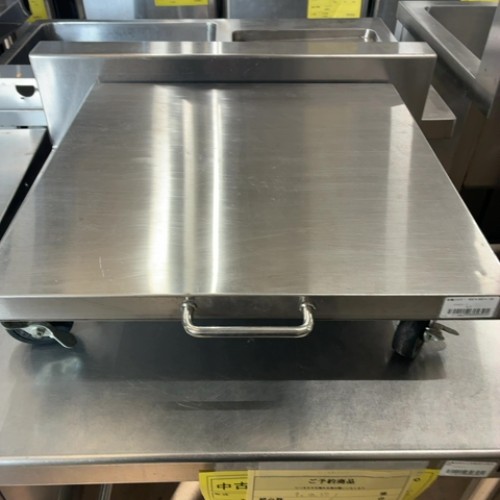 【中古】炊飯スライダー 幅450×奥ぶかさ450×高さ130 【貨物輸送無料】【お勤め用】【飲食店 バス発着場 勝手もと機材 手押し車 配膳車 手押し車 お勤め用手押し車 お勤め用配膳車 お勤め用手押し車】 インテリア・寝具・収納-キッチンワゴン-収納家具