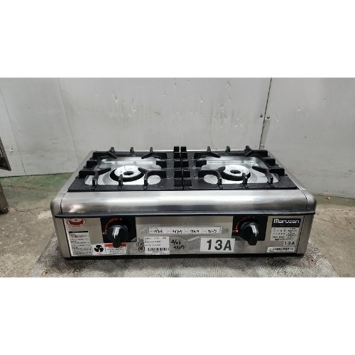 【中古】卓上ガスコンロ マルゼン M-822E 幅600×奥ふかさ320×高さ164 【貨物輸送無料】【お役目用】【飲食店 バス発着場 勝手もと装置 卓上ガスコンロ お役目用卓上ガスコンロ】