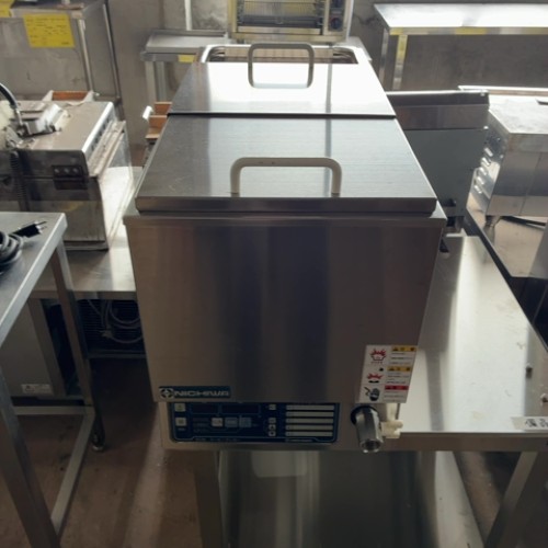 【実業界最長1年引き請ける】【中古】明かりスービークッカー(無意味さ膳立て用熱する器) ニチワ電機 SCW-350D 幅350×奥ふかさ550×高さ420 【貨物輸送無料】【お役目用】【飲食店 バス発着場 勝手もと装置 一種独特機械類 お役目用一種独特機械類】