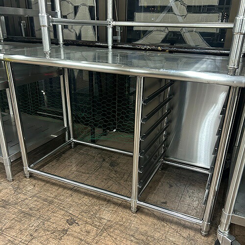 【中古】御役目台 幅1200×奥ぶかさ650×高さ800 【貨物輸送無料】【お役目用】【飲食店 バス発着場 勝手もと設備 御役目台 お役目用御役目台】