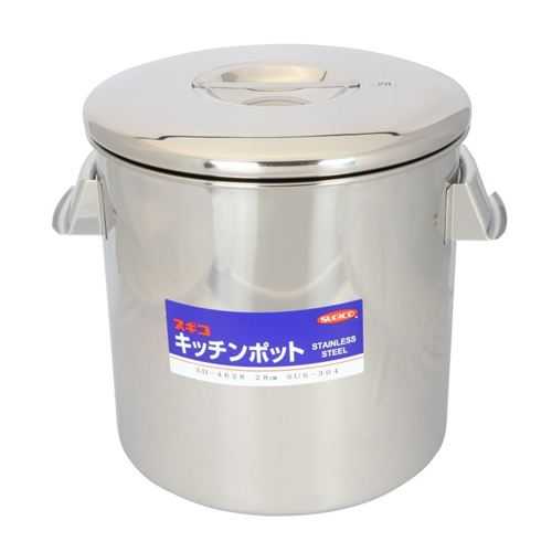 18-8 勝手もとポット(内蓋式・目盛付) 約16.0L/お役目用/新品/貨物輸送別途積もり書き