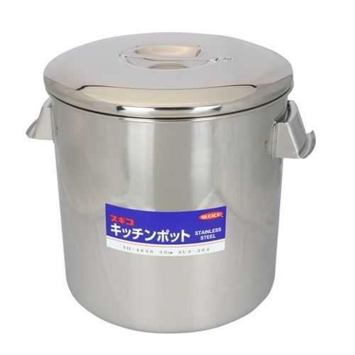 18-8 勝手もとポット(内蓋式・目盛付) 約21.0L/お役目用/新品/貨物輸送別途積もり書き
