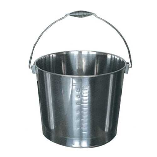 18-8目盛付井戸釣瓶(ニギリステン) 約20L/お役目用/新品/貨物輸送別途積もり書き