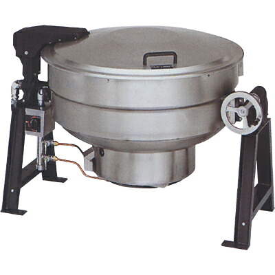 ガス回転釜 【マルゼン】 150L アルミ製 自動点火式 MKGD-A150 幅1435×奥行1042×高さ820mm 【送料別途見積】【プロ用】