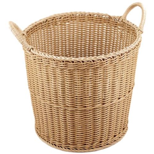 樹脂製 手付バスケット 丸 小 ブラウン 380×360 /業務用/新品/小物送料対象商品