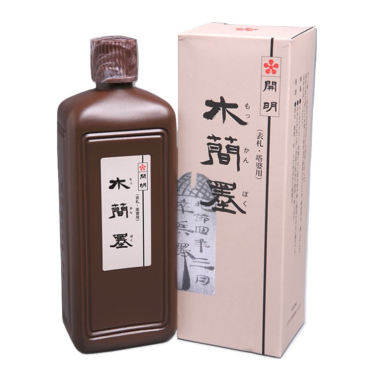 開眼墨汁 木簡墨(400ml)６本書き割り