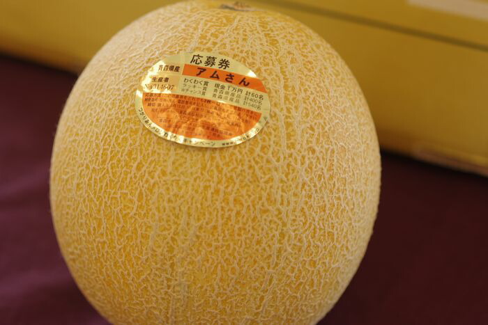 楽天市場 完熟アムさんメロン通販 青森産 つがりあんブランドを販売 お中元果物に 1玉 果物百貨店 浜中屋