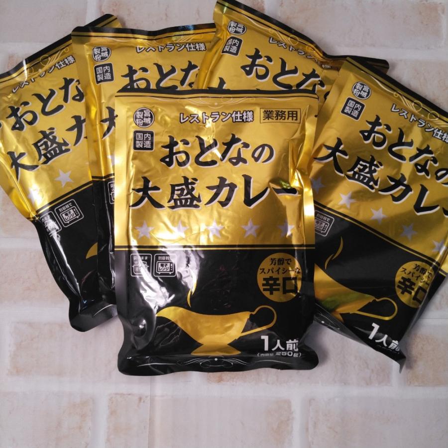 楽天市場】おとなの大盛りカレー レストラン仕様 辛口 250g×5袋