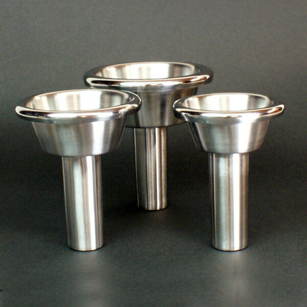 0円クーポン配布 仏具 3 4 11 ラッパ型花立て 仏壇 仏具 神具 Sy 60 ステンレス 1対 お墓 墓参り ローソク ろうそく 蝋燭 花立 お仏壇 仏具の浜屋 仏壇 お仏壇 お仏具の浜屋