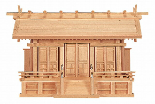 鵬通し三社 （木曽ひのき） 横巾76×高さ48糎 【神棚】 ●お仏壇・仏具の浜屋