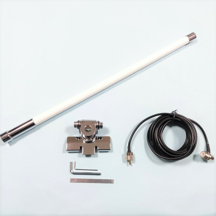 楽天市場】144/430MHz ノンラジアル アンテナ M型 55cm 白 ホワイト 車