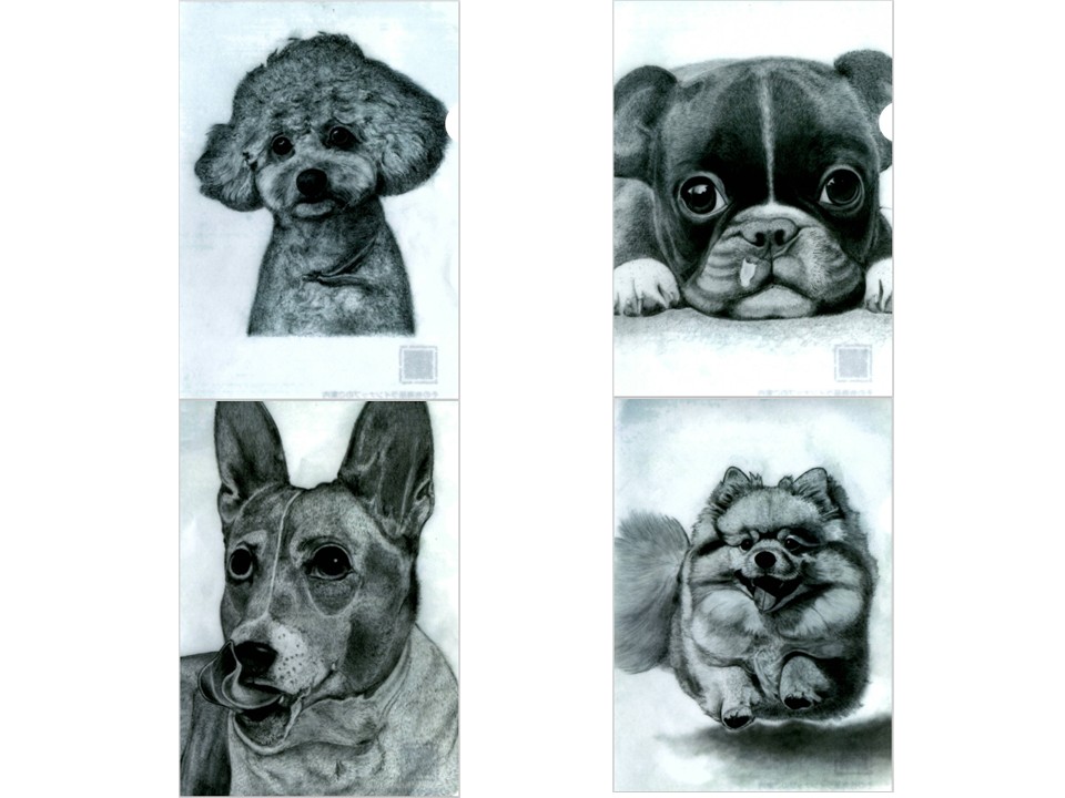 犬キャラクタークリアファイル4枚セット Disney - <新品>ディズニー 犬キャラクター A4クリアファイル 4