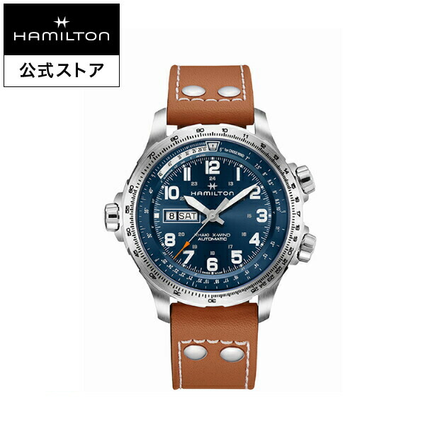 楽天市場】ハミルトン 公式 腕時計 HAMILTON Khaki Aviation Khaki X-Wind カーキ アビエーション X-Wind  オートマティック 自動巻き 44.00MM レザーベルト ブラック × ブラウン H77616533 メンズ腕時計 男性 正規品 航空時計  パイロットウォッチ : ハミルトン公式 ...