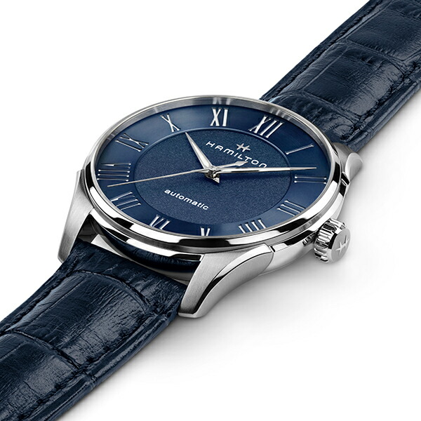楽天市場 ハミルトン 公式 腕時計 Hamilton Jazzmaster ジャズマスター オートマティック 自動巻き 40 00mm レザーベルト ブルー ブルー H メンズ腕時計 男性 正規品 ブランド ビジネス シンプル ハミルトン公式オンラインストア